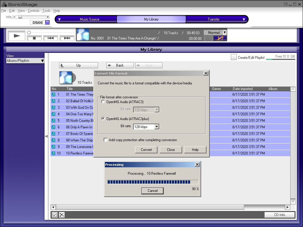 téléchargement du codec audio sony atrac3 0.98